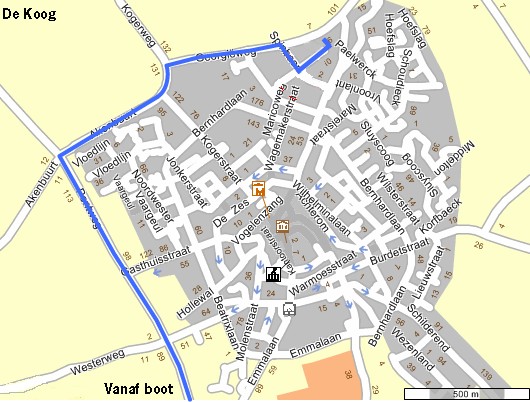 Kaart van Den Burg